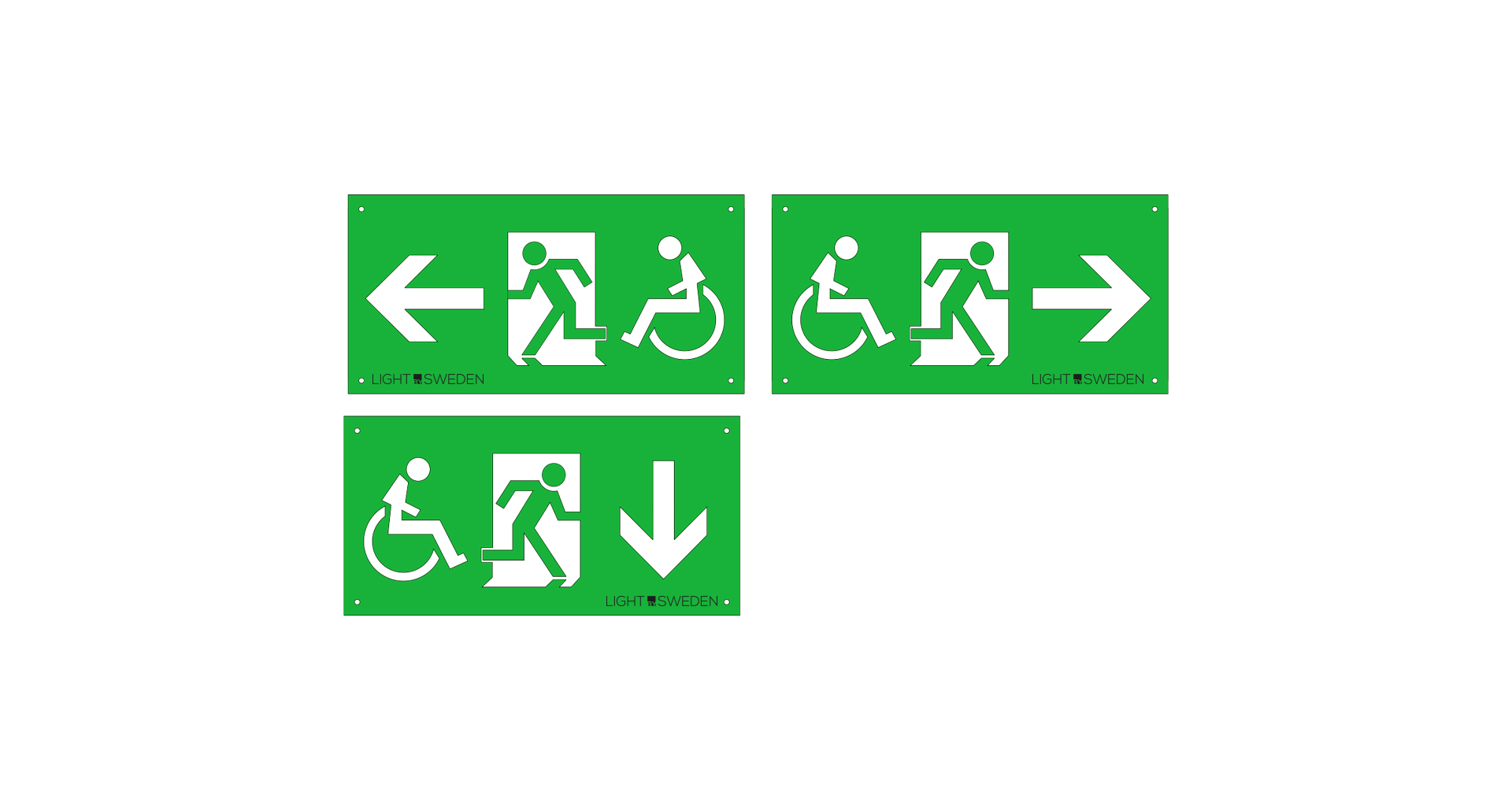 Piktogramsats Rullstol | Light by Sweden