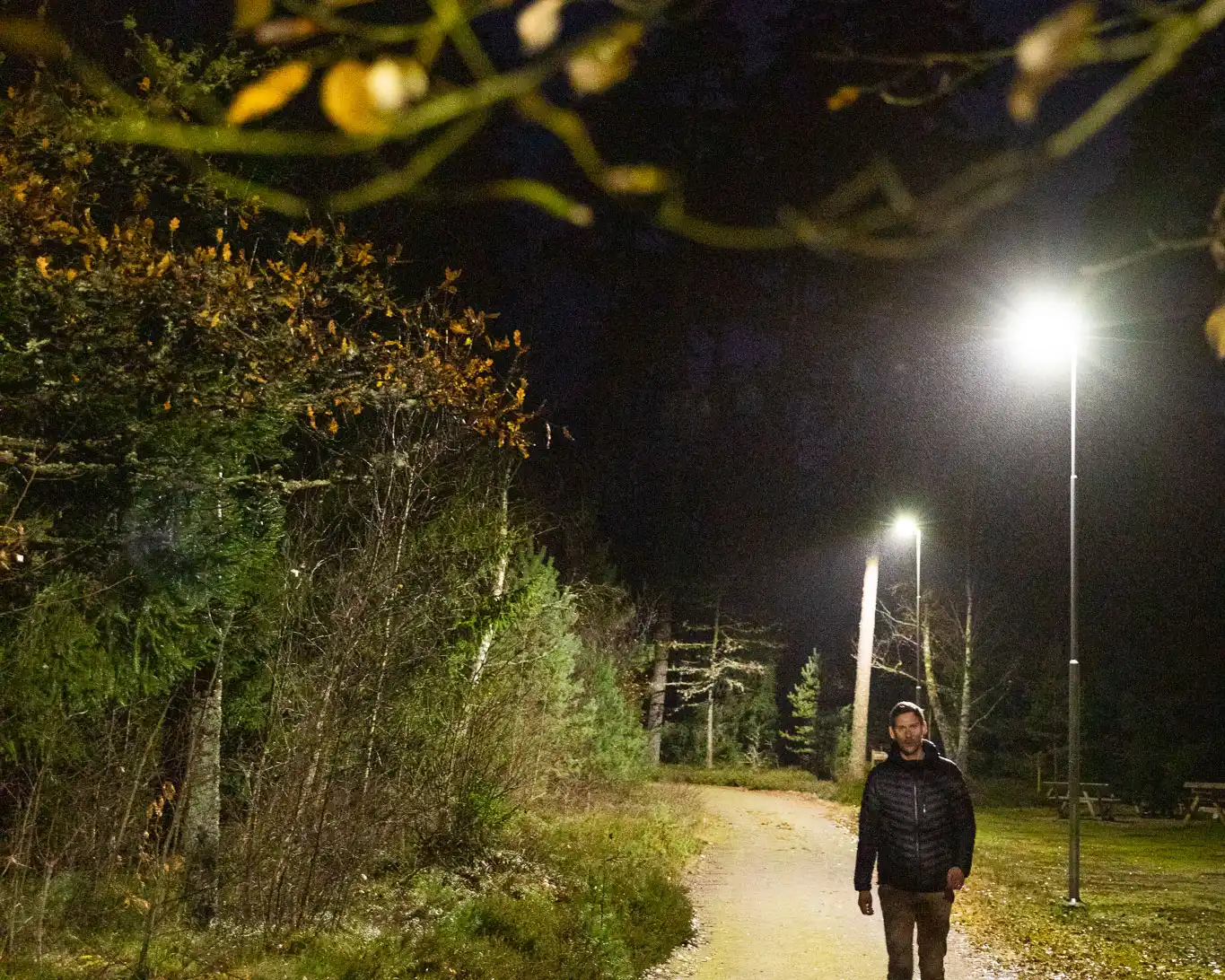 Hångers elljusspår Light by Sweden