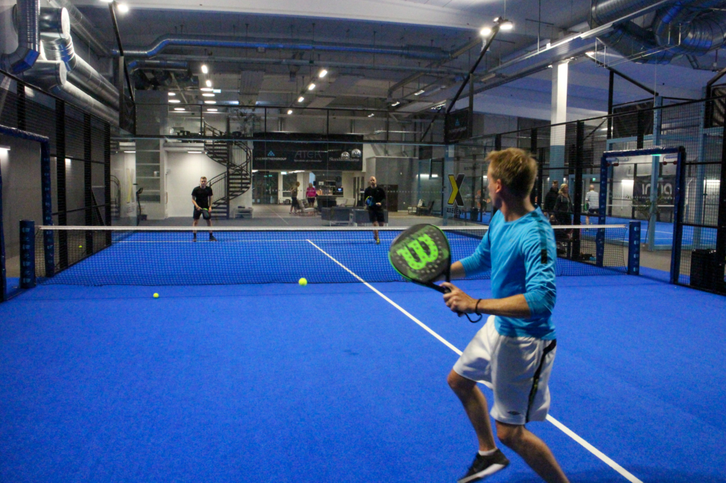 Jönköping Padelcenter med belysning från Light by Sweden